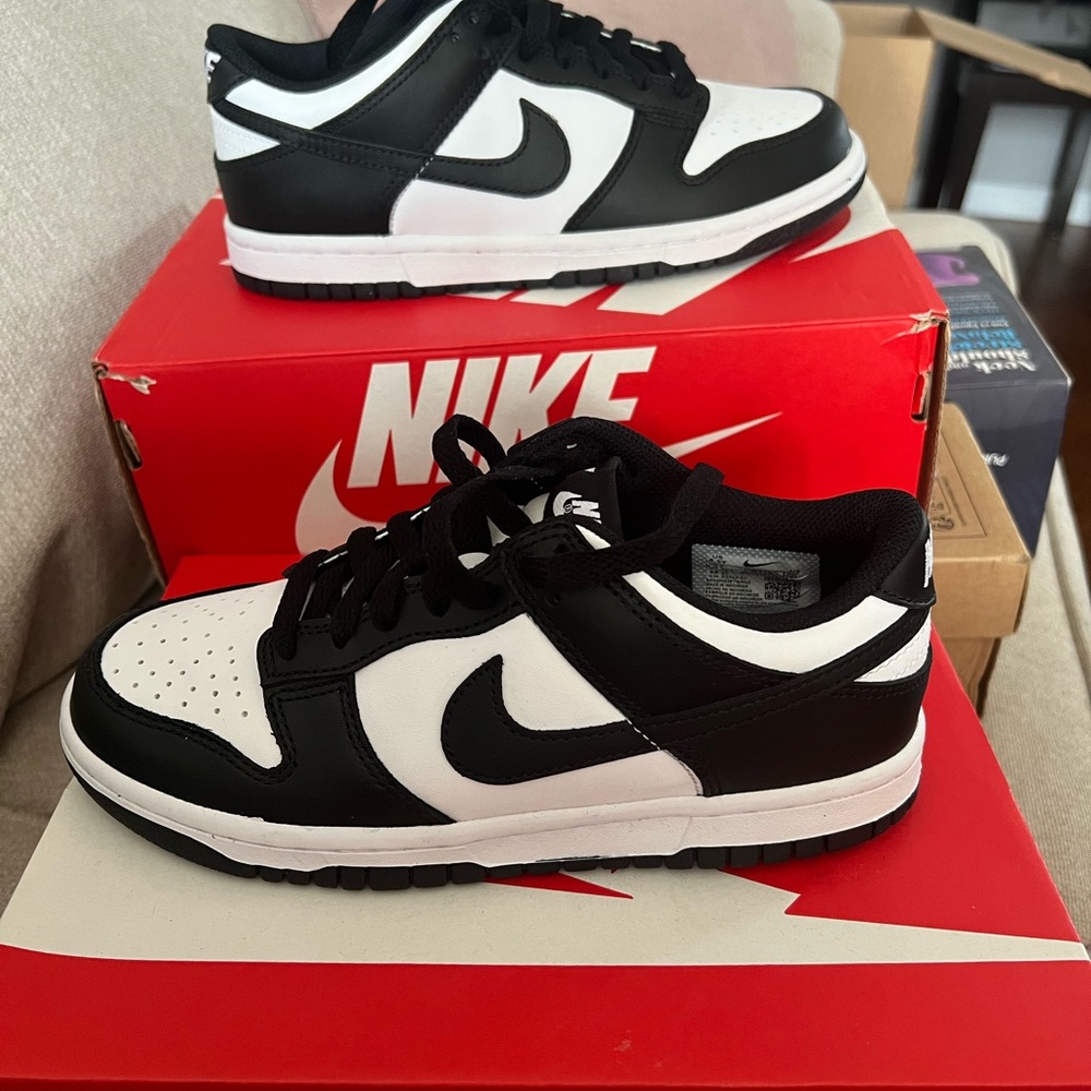 Nike Dunk Low Black and White Athletic Shoes